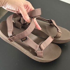 Teva Chocolate Strap Sandals (size 10)